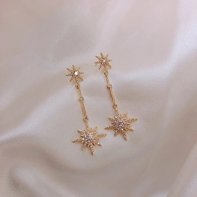 Crystal Star Earrings