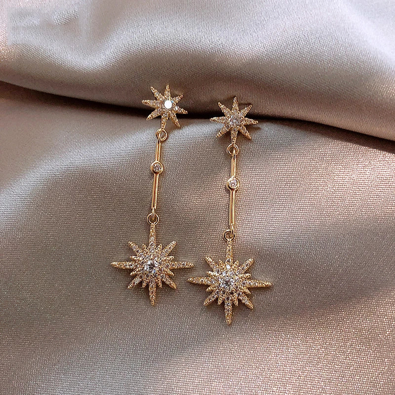 Crystal Star Earrings