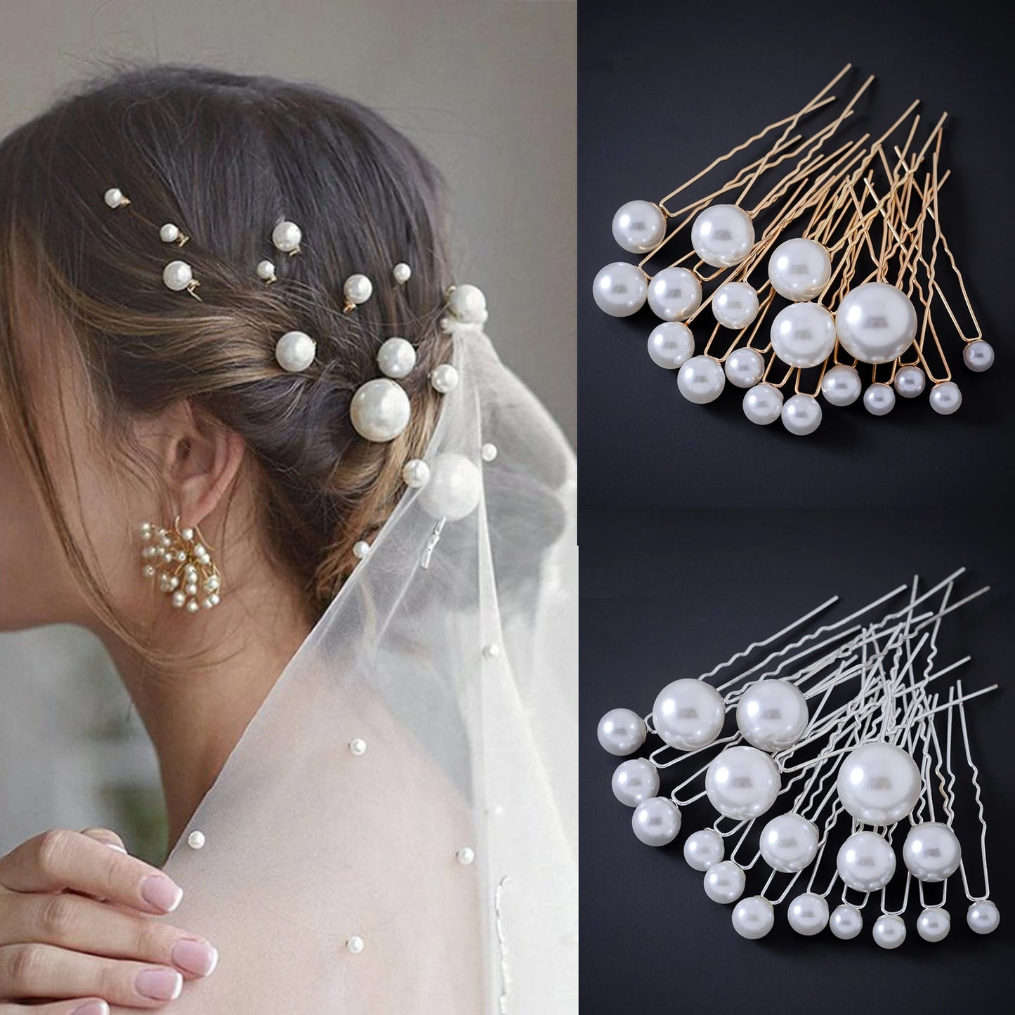 Pearl Hairpins
